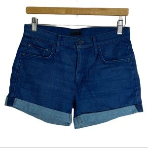 Mother Dropout Cuff Short Bright Eyes Mid Rise